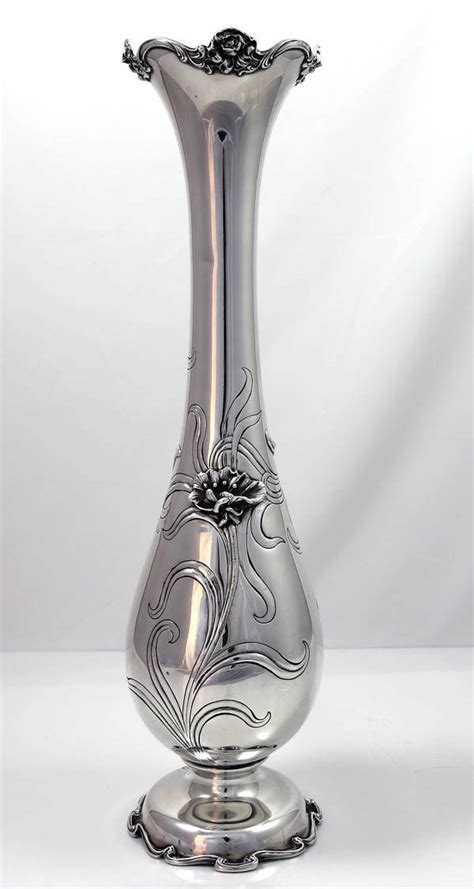 Gorham Tall Sterling Art Nouveau Vase