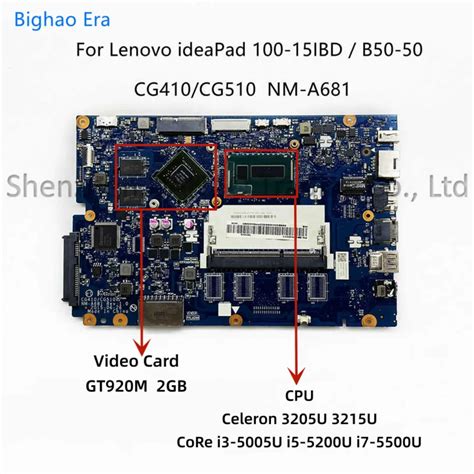 For Lenovo Ideapad 100 15ibd B50 50 Laptop Motherboard With I3 5005u I5