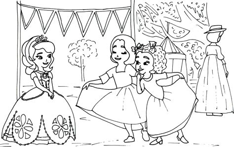 Sofia The First Coloring Pages Sofia The First Coloring Page With Ruby And Jade