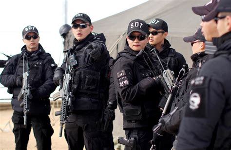 South Korean Military Police Special Duty Team In Pyeongchang 2048 X