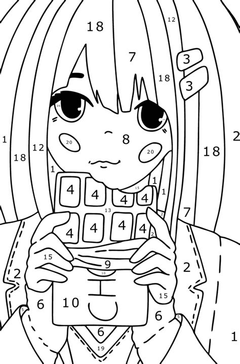 620 Numbered Coloring Pages Anime Free Coloring Pages Printable