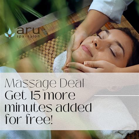 Our Popular Massage Special Is Also Aru Spa And Salon Facebook