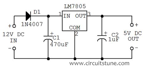 This power supply operates from a universal input to provide a 19 v, 65 output capable of operation in a sealed enclosure at an ambient temperature of up this is very accurate voltage to current source, can be used in many applications such as led drivers, tec drivers, power supply, battery charger. 12v to 5v dc-dc converter circuit diagram | CircuitsTune ...