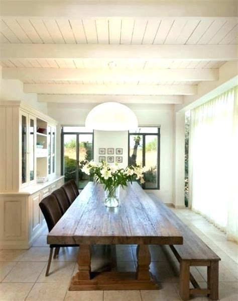 Find farmhouse tables and beautiful farmhouse dining tables now at the farmhouse table company. Long Narrow Dining Table | Dining table with bench ...