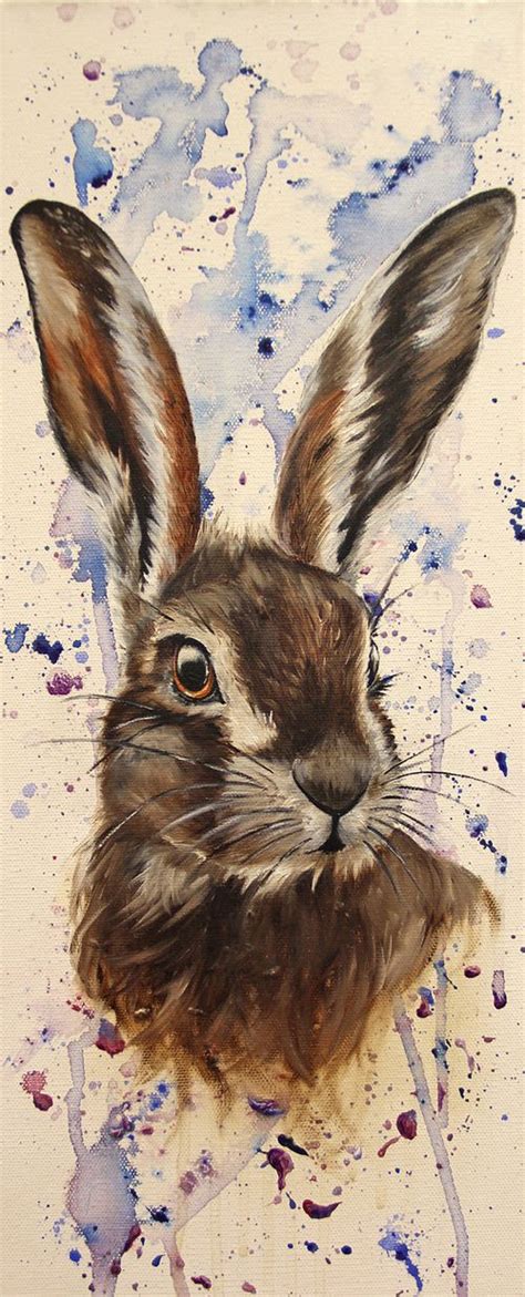 120 Best Watercolor Rabbits Images On Pinterest Bunnies Water Colors