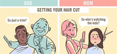 5 Comics That Reveal How Differently Dads And Moms Are Viewed In Public Bored Panda