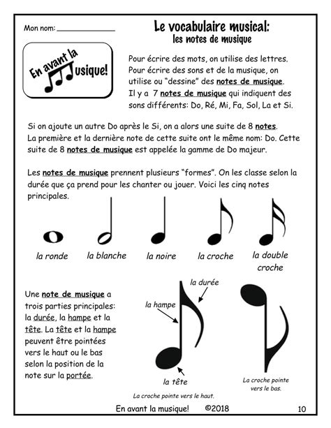 En Avant La Musique 5e6e Pdf — Fiches Reproductibles Pour