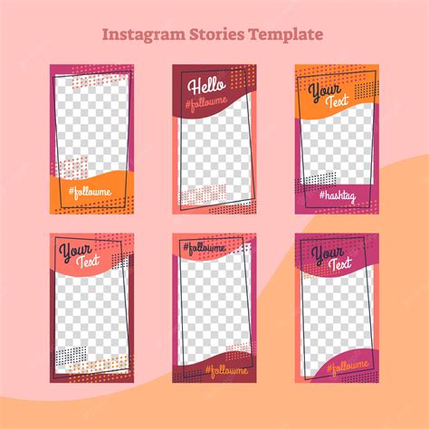 Premium Vector Instagram Stories Abstract Flat Style Frame Design