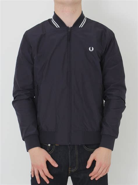 Fred Perry Twin Tipped Bomber Jacket In Navy Northern Threads