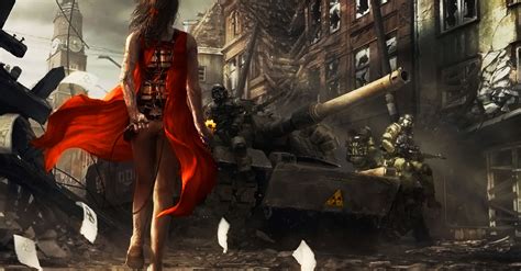 Military Suicide Apocalypse War Dress Wallpapers Hd
