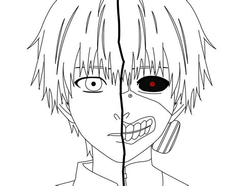 Coloring pages tokyo ghoul invites young artists to embark on a journey through the mysterious, unusual, slightly gloomy world of japanese anime. Tokyo Ghoul Coloring Pages to download and print for free