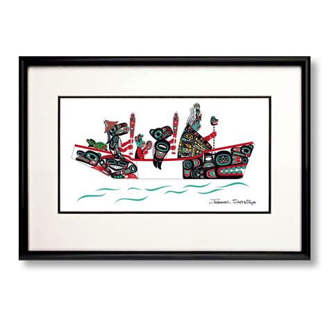 The Canoe Journey Limited Edition Formline Art Print Native Art The