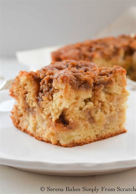 Apple Coffee Cake With Cinnamon Brown Sugar Crumb Serena Bakes Simply