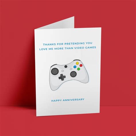 2021 Valentines Day Card Gamer Anniversary Card Xbox Etsy