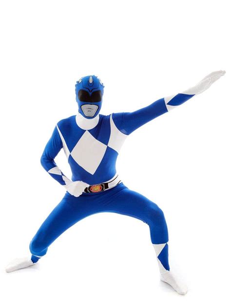 Blue Power Rangers Morphsuit Costume Mens Power Rangers Costume