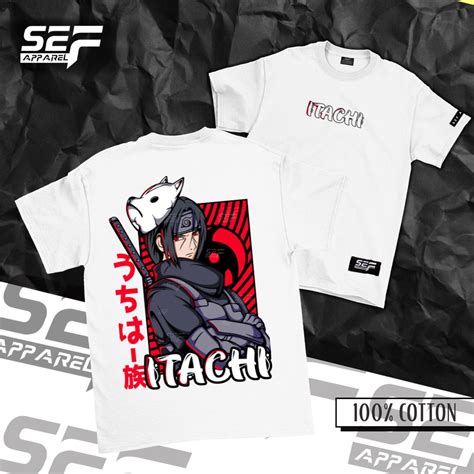 Sef Apparel Anime Series Uchiha Itachi 100 Cotton Shopee Philippines