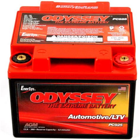 Pc925 Battery Odyssey 12 Volt Motorcycle Batteries