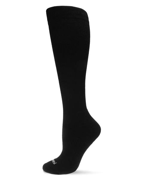 Solid Merino Wool Cushion Sole Compression Knee Sock