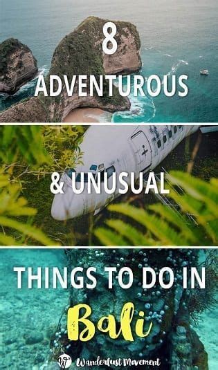 Four Different Images With The Words 8 Adventure And Unusual Things To