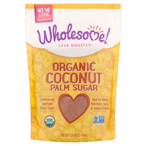 Wholesome Organic Coconut Palm Sugar 16 Oz 6 Pack