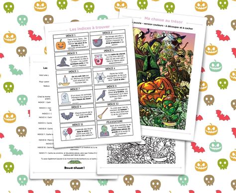 Halloween : chasse au trésor à imprimer gratuitement - Un jour un jeu