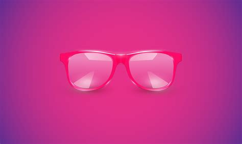 High Detailed Eyeglasses On Colorful Background Vector Illustration