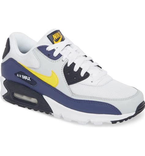 Nike Mens Air Max 90 Essential Casual Shoes Whiteblue Mens Nike Air