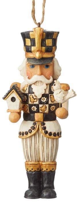 Jim Shore 6004203 Black Gold Nutcracker Ornament Christmas Toy Soldier