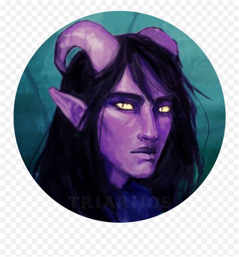 Art Oc Painting Of My Tiefling Ranger Rdnd Png Icon Free Transparent