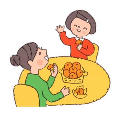 Best Little Girl Eat Orange Illustrations Royalty Free Vector Graphics
