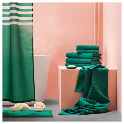 Buy green bath towels at macys.com! VÅGSJÖN dark green, Bath towel, 70x140 cm - IKEA