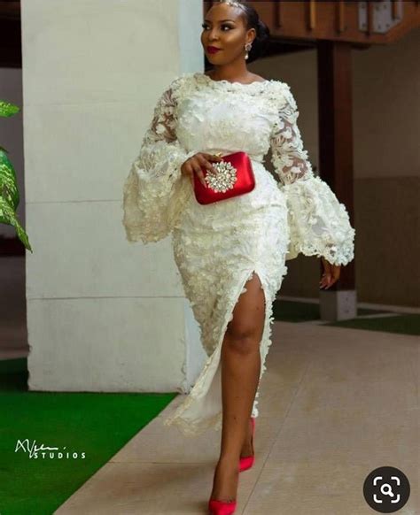 Stunning White Lace Styles That Will Make You Fall In Love With White African Lace Styles