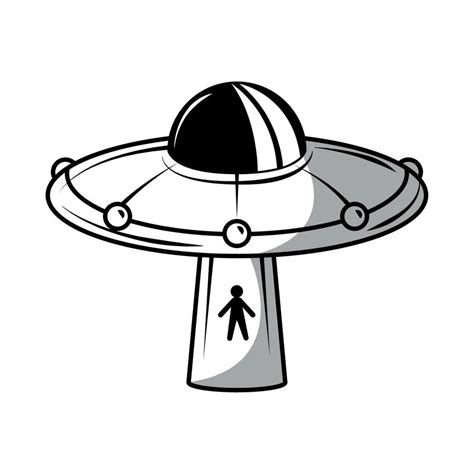 Space Ufo Abduction 10824090 Vector Art At Vecteezy