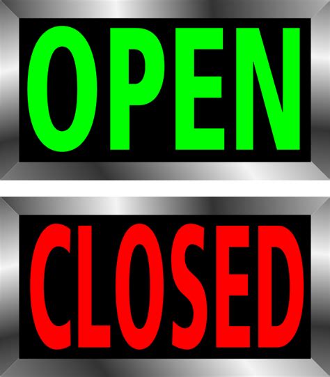 Open Closed Sign Printable Pe