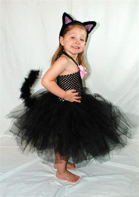 black cat tutu dress costume by kenzie s treasures the tail is removable so it can be just a