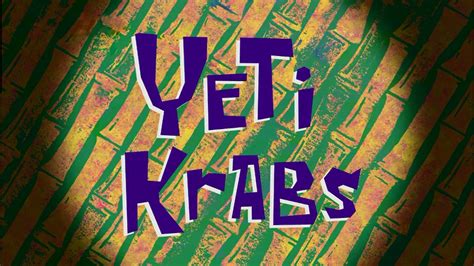 Yeti Krabs Encyclopedia Spongebobia The Spongebob Squarepants Wiki