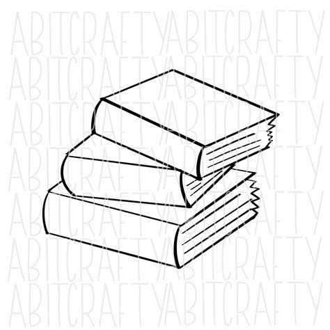 Stacked Books Svg Png Sublimation Digital Download Hand Etsy