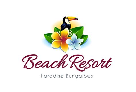 Beach Resort Logo Vector Art At Vecteezy