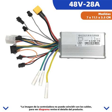 48v 28a Controladora Jp Con Sensores Hall Patinete Electrico1687869173