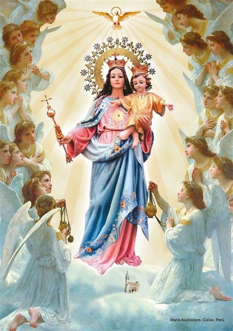 Pidamos a maría que es nuestra madre, las cosas que necesitamos para que ella interceda por nosotros. Virgen María Auxiliadora para peticiones de Salud, Trabajo ...