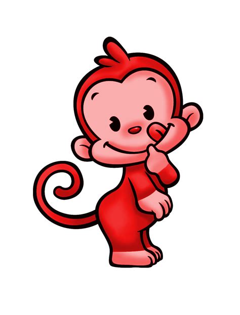 A Cartoon Monkey Is Standing With Its Hand On His Chin
