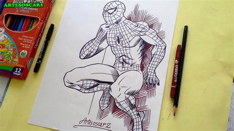 Como Dibujar A Spiderman Fácil How To Draw Spiderman Youtube
