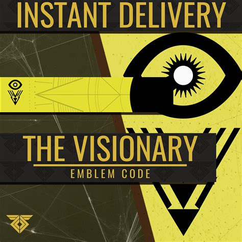 Destiny 2 The Visionary Visionär Emblem Code Instant Delivery Ps4