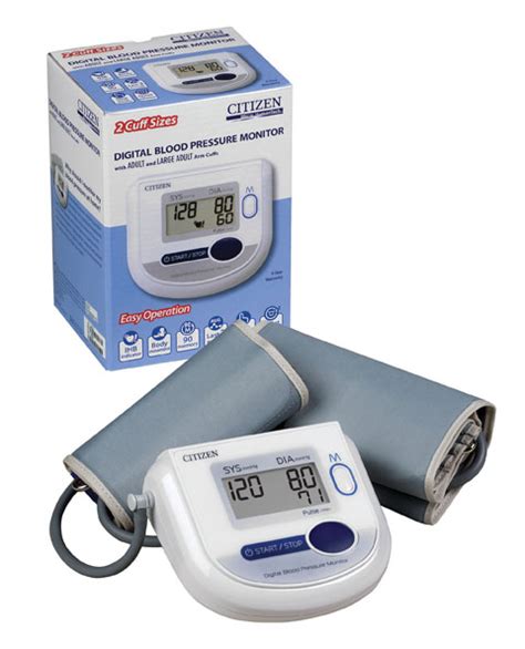 Citizen Arm Digital Blood Pressure Monitor With Adult And Large Adult