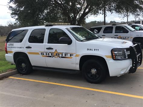 Colorado County Sheriffs Office Chevy Tahoe Texas Policevehicles