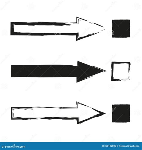Different Straight Brush Arrows Exclusive Arrows Arrows Pointing To