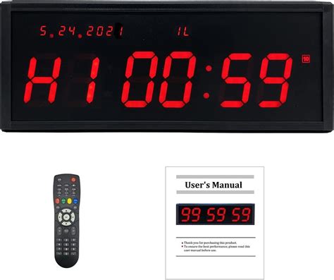 Btbsign Gym Timer With Remote Digital Wall Calendar