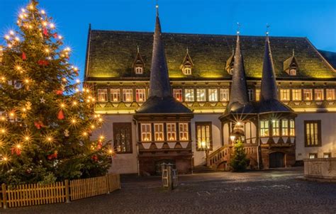 Wallpaper The Building Germany Christmas New Year Tree Germany