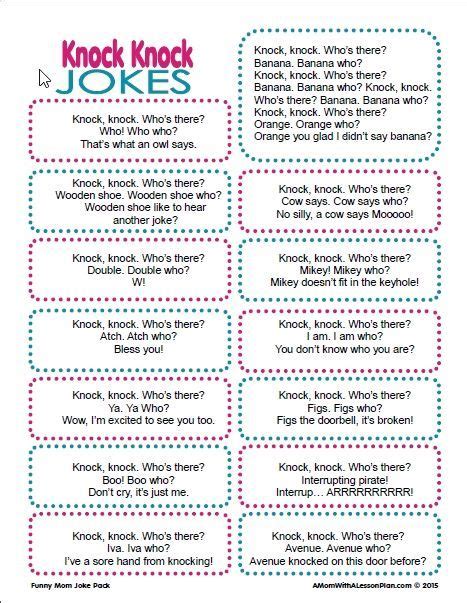 100 Knock Knock Jokes Funny Knock Knock Jokes For Kids Riddles Time