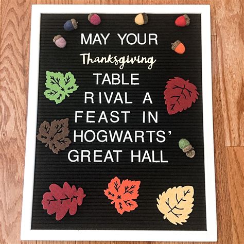 The best letter board quotes to inspire you. thanksgiving letter board / harry potter / hogwarts ...